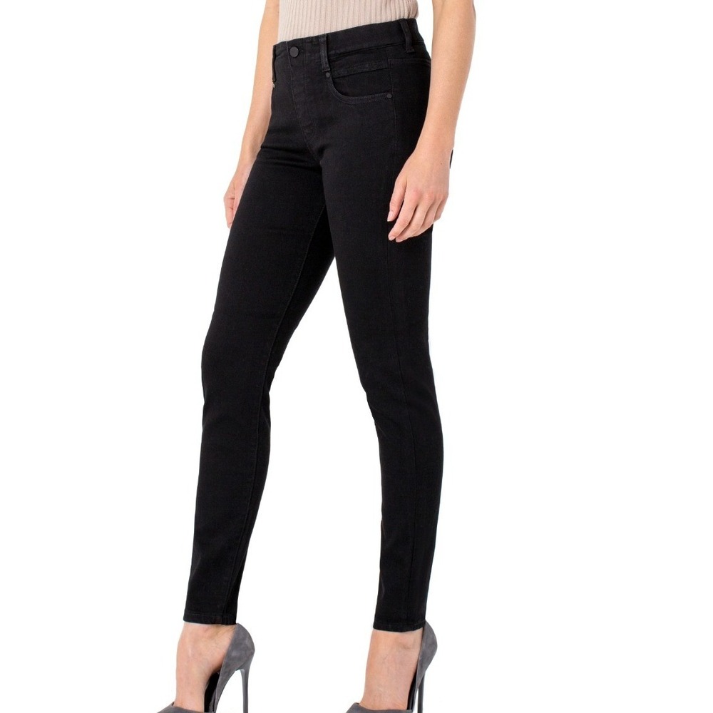 Liverpool Los Angeles Gia‎ Glider Slim Black Jeans Petite 4 27" Waist Stretch